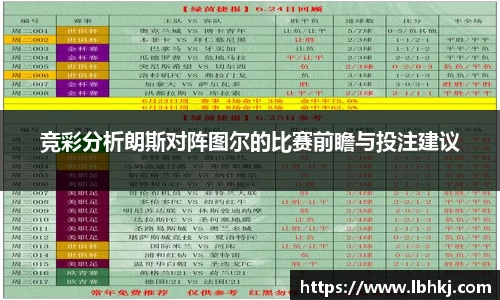 竞彩分析朗斯对阵图尔的比赛前瞻与投注建议
